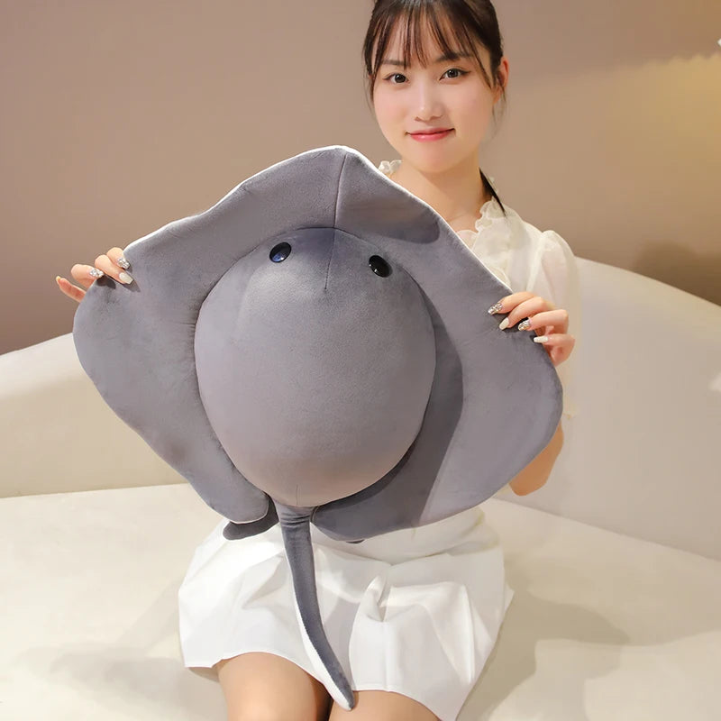 Cartoon Ray Devil Fish Plush Toys Simulation Ocean Series Fish Plush Pillow