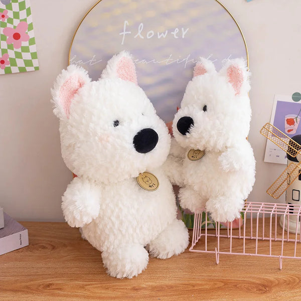 Cartoon West Highland Dog Plush Toy – Your Child’s Loyal Cuddle Companion
