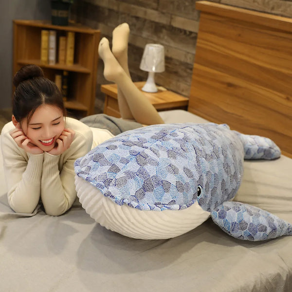 Giant Whale Plush Toy – Dive Into Comfort and Joy