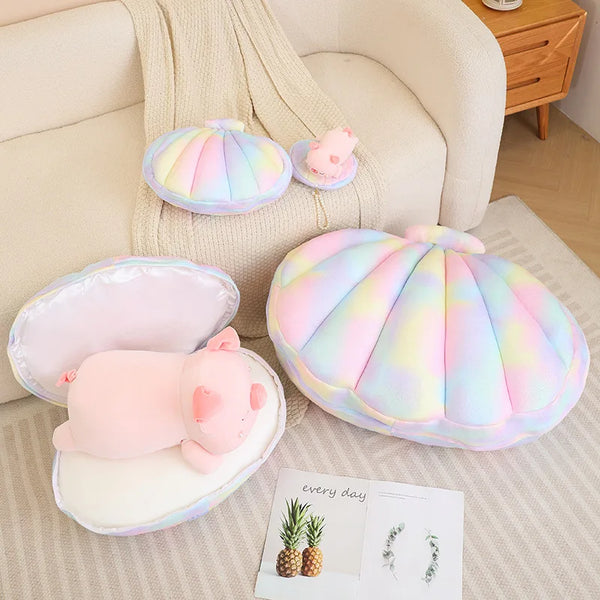 Beautiful Pearl Purse Cute Pig Inside Lovely Party Bag Stuffed Soft Pig