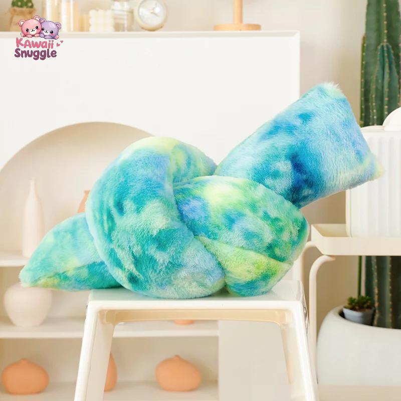 Star Pillow Twist Knotted Plush Cushion – A Cozy Touch of Elegance 165cm green snarls Kawaii Snuggle