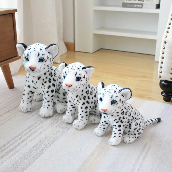 Simulation Snow Leopard Cheetah Plush Toy – Wild Hearts, Soft Touch