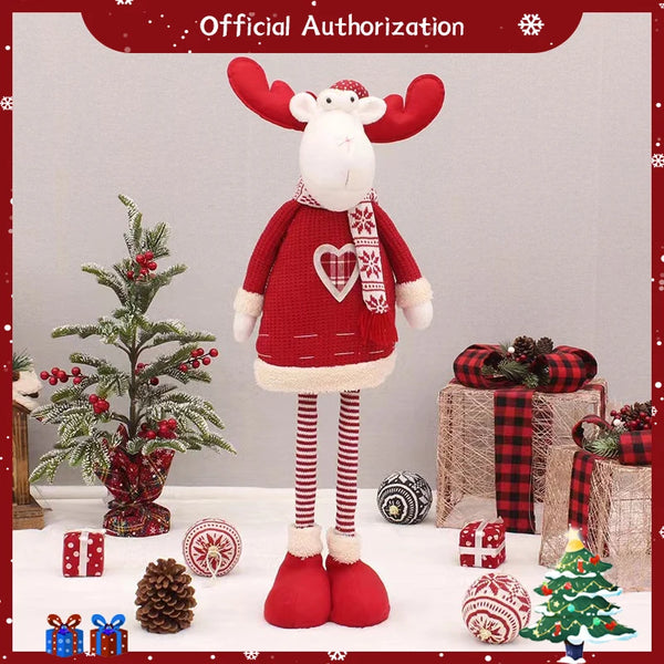 30-70CM Christmas Present Santa Claus Scalable Plush Toy – A Kawaii Holiday Hug You Can Stretch