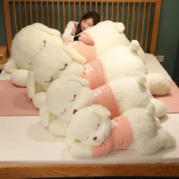 Lovely Giant Size Lying Dog Plush Toy – Soft Stuffed Animal Pillow Gift for Kids