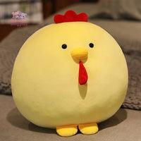 Cartoon Soft Pillow Toys - Cute Stuffed Yellow Round Chick