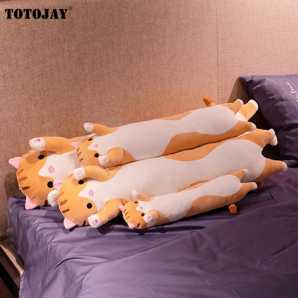 Plush Toy Animal Cat Cute Creative Long Soft Toy Office Break Nap Sleeping Pillow Cushion