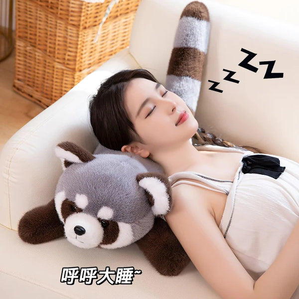 Kawaii Red Panda Plush Toy Lovely Stuffed Animal Lying Raccoon Plush Toys