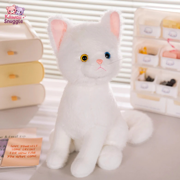 Kawaii Sitting Cat Plush Toy - Adorable Snuggly Companion