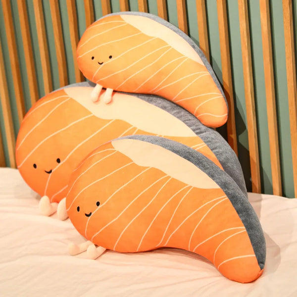 Hilarious Funny Salmon Fillet Plush – A Fun and Cozy Catch!