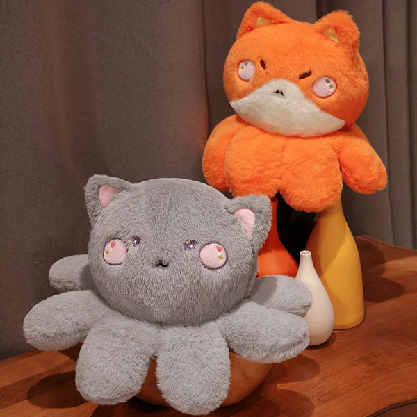 Soft Plush Cat Bear Plush Toy Cosplay Octopus Legs Stuffed Animals Doll