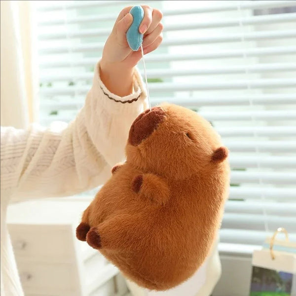 Cute Capybara Plush Toy with Stretchable Snot Simulation Animal Plush Plush Toy