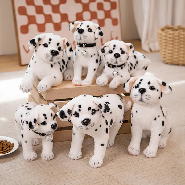 Dog Plush Toy Cute Stuffed Realistic Beagle Spotted Puppy Doll