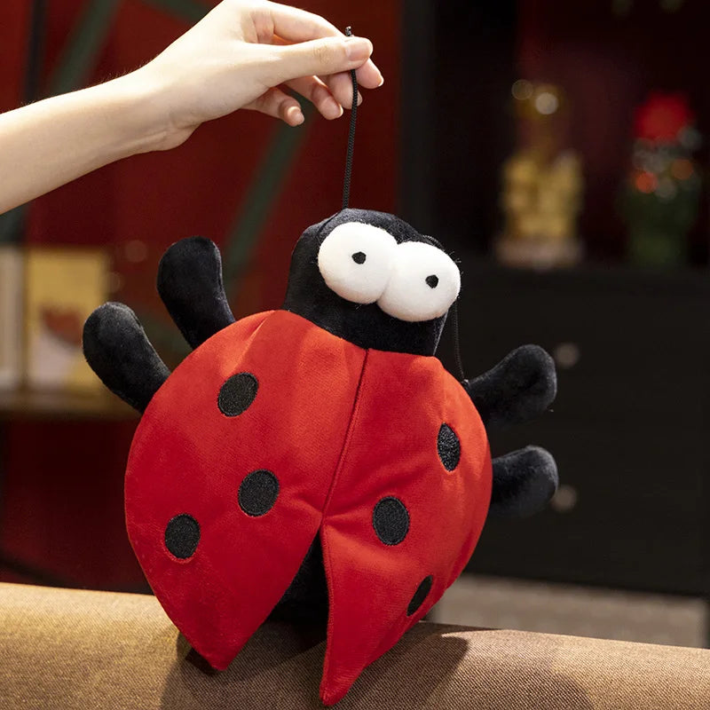 Colorful Ladybug and Bee Plush Toys – Soft Insect Dolls for Kids' Gifts