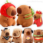 Capybara Cosplay Plush Series – Strawberry, Turtle, Poop, Hamburger