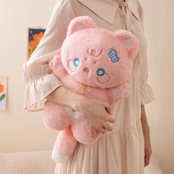 Kawaii Cat Plush Toy Pillow Stuffed Animal Cat Nap Cushion Home Decor