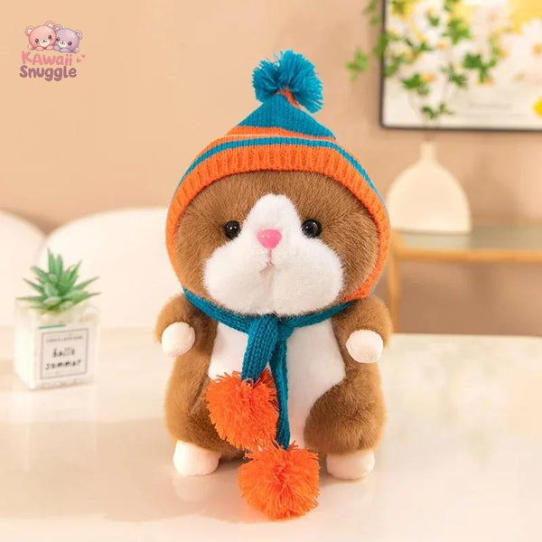 Cute Hamster Wear Hat Plush Toys