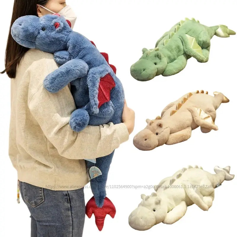 Flying Dinosaur Fluffy Dragon Plush Toy – Giant Soft Plush for Kids