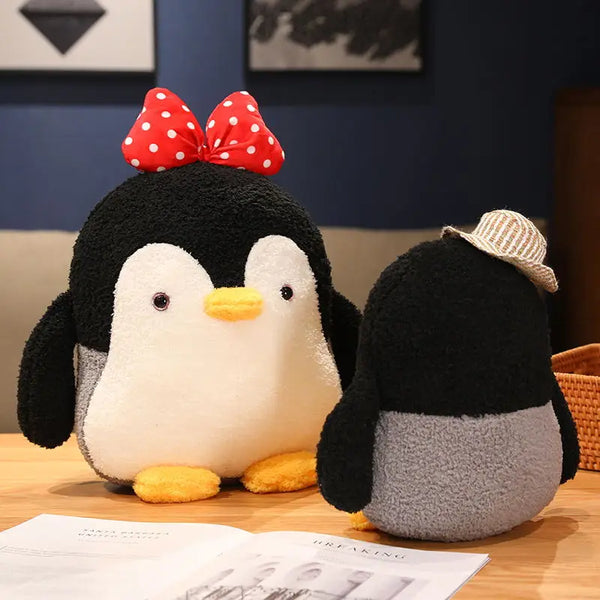 Cute Stuffed Couple Penguin Dolls Plushie Pillow