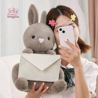 Kawaii Creative Envelope Rabbit Plush Doll - A Unique Cuddle Buddy!