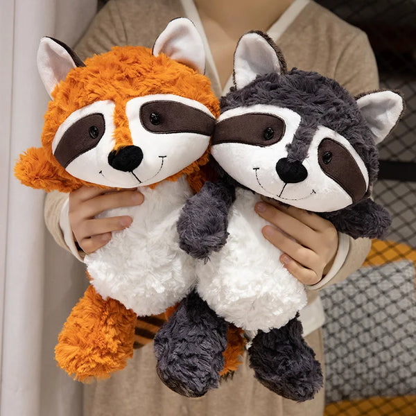 Cute Three Colours Raccoon Plush Toys Simulation Northern Raccoon