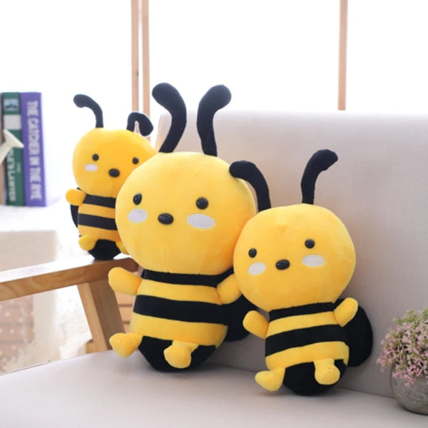 Cute Bee Plush Toy – Winged Stuffed Animal for Kids and Decor