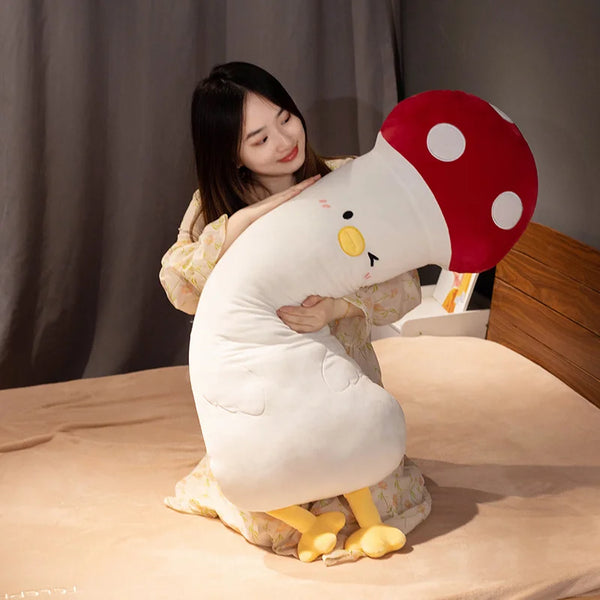 Long Giant Soft Stuffed Plants Vegetables Mushroom Eggplant Broccoli Carrot Chicken Cosplay Toys