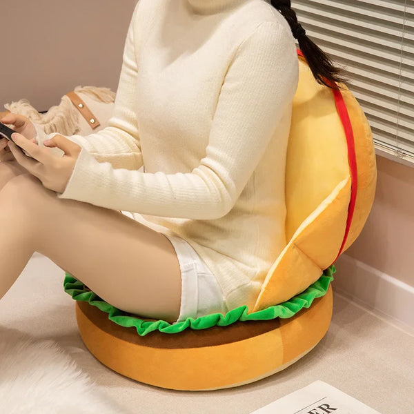 Meet the Adorable Hamburger Plush – A Cozy Bite of Happiness