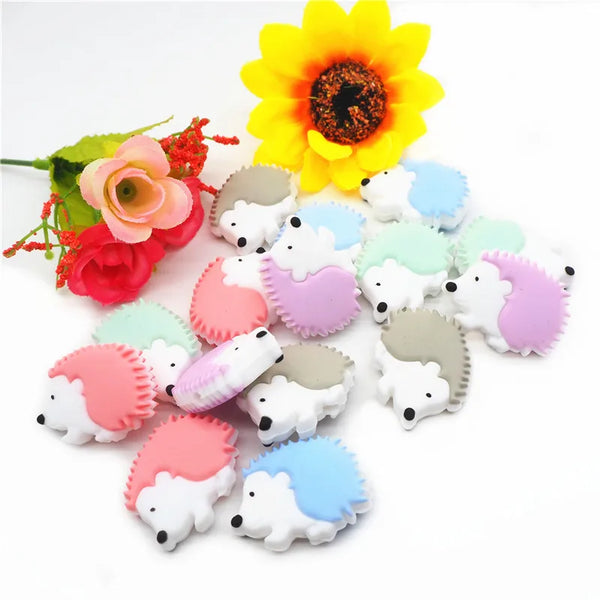 Chengkai Silicone Hedgehog Teether Beads – Where Teething Meets Kawaii Magic