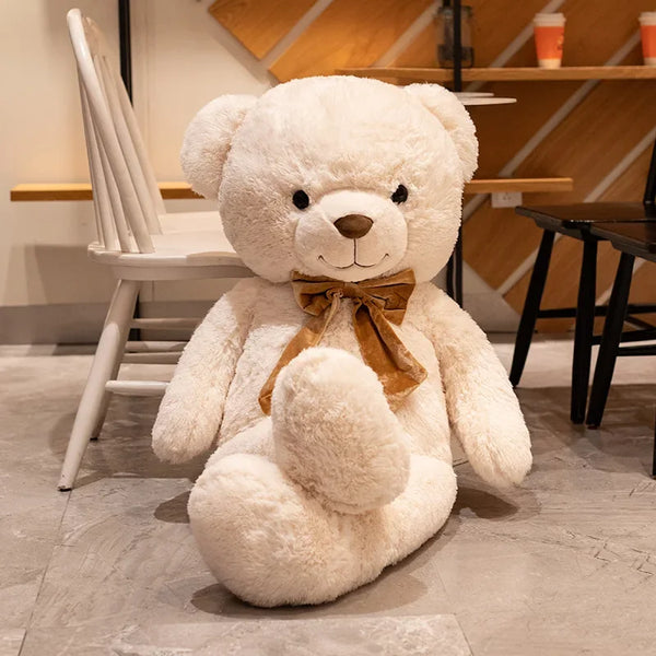 1pc High Quality Giant American Teddy Bear with Bow Plush Doll Soft Stuffed Animal Bear Plush Toys Girls Valentine Lover Birthday Gift