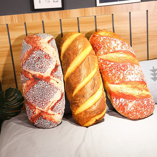 Butter Bread Plush Breakfast Pillows – 3D Printed Lifelike Pork Floss