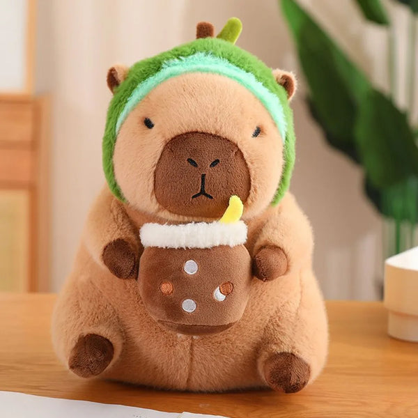 Kawaii Capybara Plush Toy Lovely Capybara Turn to Dinosaur Rabbit Stuffed Doll