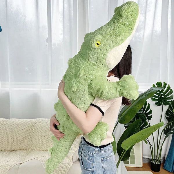 Soft Crocodile Plush Toy Green Sofa Pillow