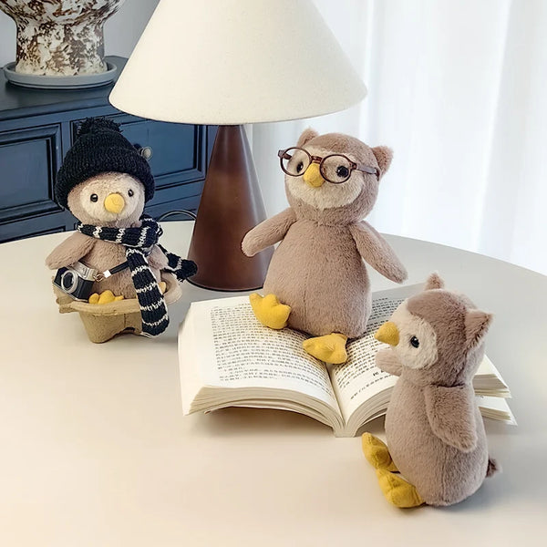 Kawaii Funny Cartoon Owl Plush Doll Animal Owl Plush Toy