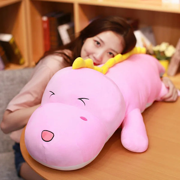 Big Long Cute Dinosaur Plush Toy Soft Cartoon Animal Crocodile Plush Doll