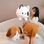 Kawaii Chubby Dog Plush Toy – Soft Cartoon Puppy Stuffed Pillow for Kids and Baby Gifts