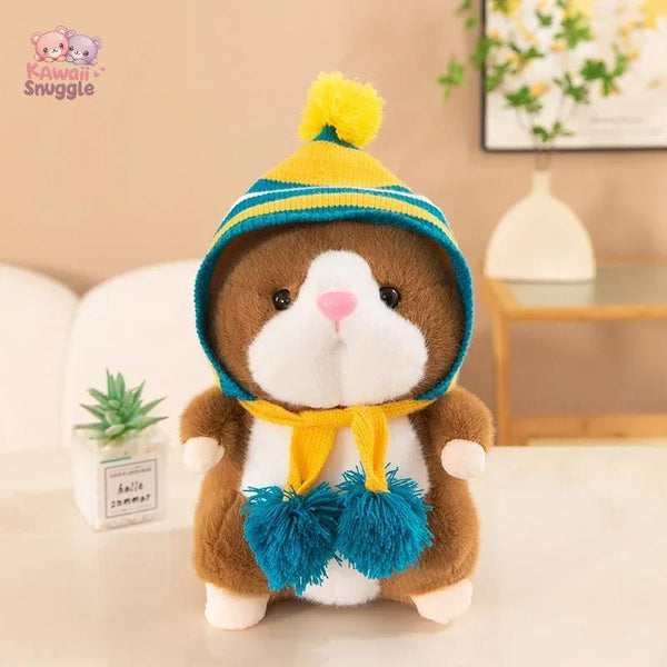 Cute Hamster Wear Hat Plush Toys