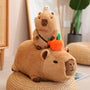 Capybara Plush Toy Simulation Capibara with Fruits – A Cozy Companion with a Quirky Twist