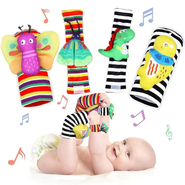 Baby Foot Toys with Rattles: The Sweetest Steps to Smiles and Sensory Fun