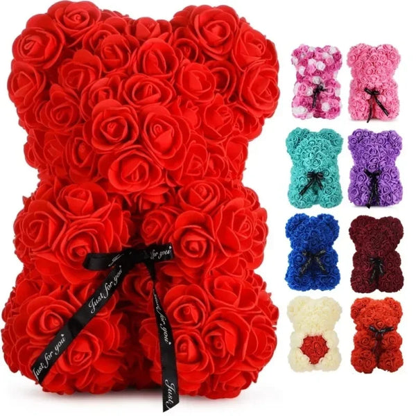 New Artificial Flower Eternal Rose Teddy Bear for Valentine's Day