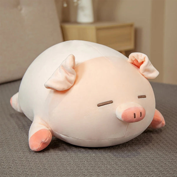 Cute Stuffed Pig Plush Toy – Soft Piggy Cushion Pillow for Kids and Comfort