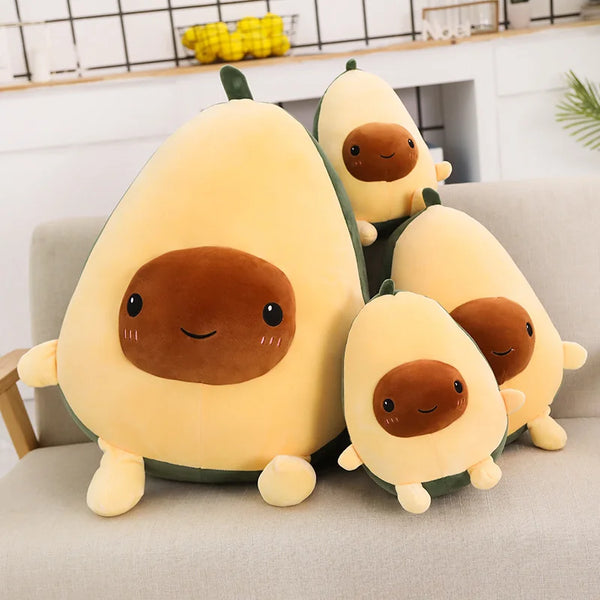 Cute Avocado Stuffed Plush Toy Soft Baby Doll Cartoon Fruit Pillow Sofa Cushion