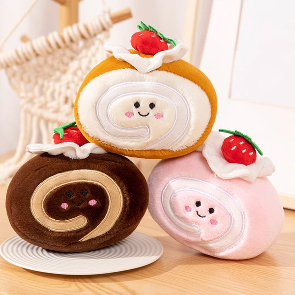 Simulation Colorful Cake Plush Pillow Toys Cushion