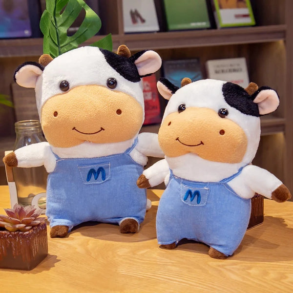 23/30/40cm Kawaii Mini Cow Plush Animals Doll Toys Stuffed Soft Plush Chinese Zodiac Cattle Toys Birthday Gifts Kids Girls Baby Toys