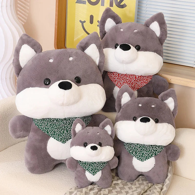 Kawaii Dog Plush Toy - Husky & Shiba Inu Stuffed Animal Pillow, Birthday Gift & Lovely Plushie Dolls