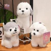 Creative Realistic Poodle Husky Dog Plush Toy