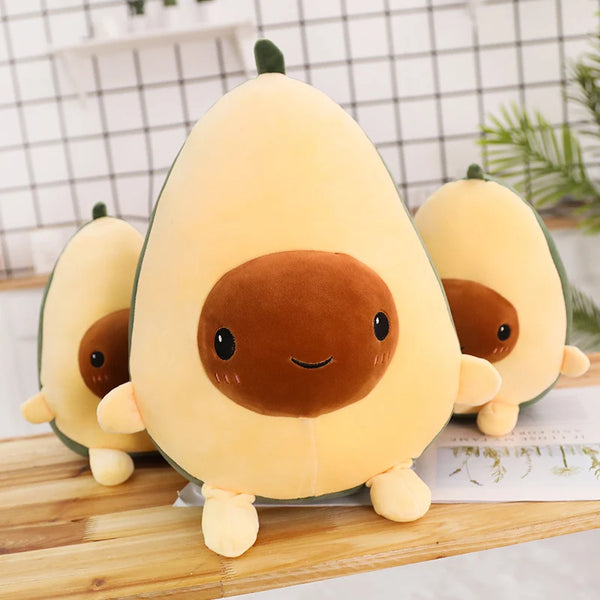 Cute Avocado Stuffed Plush Toy Soft Baby Doll Cartoon Fruit Pillow Sofa Cushion