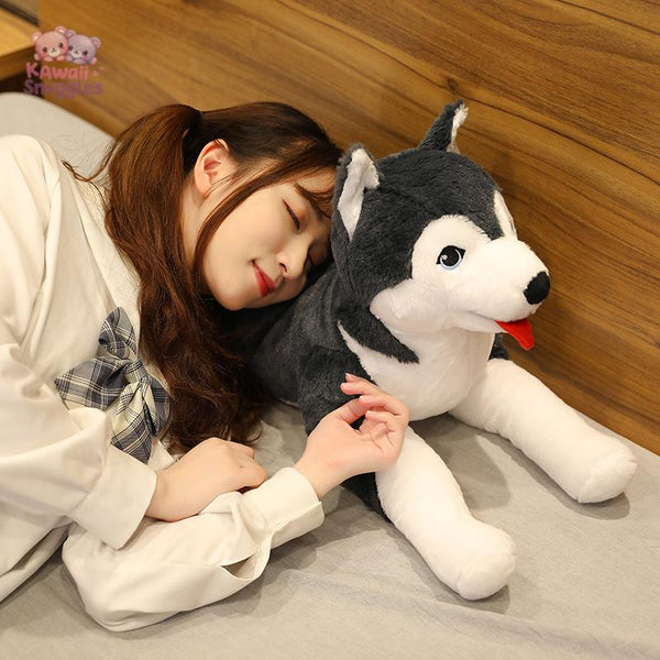 Simulation Husky Dog Plush Toy: Soft, Realistic, and Adorable