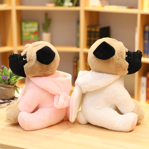 Kawaii Dog Stuffed Cute Dress up Bulldog Animal Toys Lovely Dolls for Children