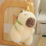 White Capybara Plush Toy – A Fluffy Friend for Every Moment! green 14cm CHINA Kawaii Snuggle