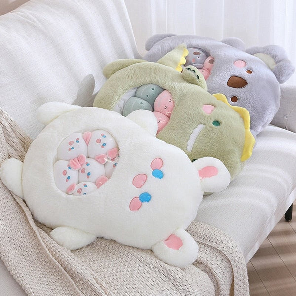 Bag of Koala Dino Bunny Panda Plushie Collection